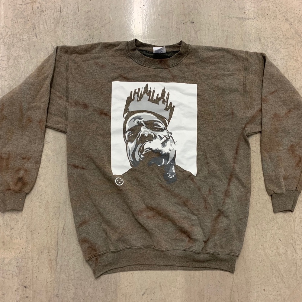 New vintage wash king biggie crewneck